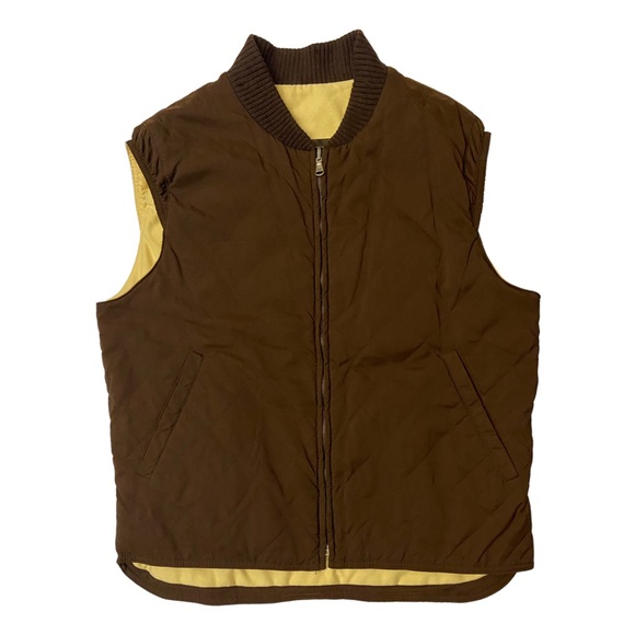 Loro Piana Men’s Brown Vest Size L  Pockets Warm Full Zip Cashmere - Picture 1 of 11